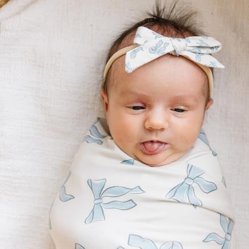 Copper Pearl Swaddle Blankets for Newborns Soft Stretchy Receiving Blankets for Boys and Girls Large 46 x 46 Inch Baby Blankets Lightweight and Breathable Swaddles Daphne - Image 3