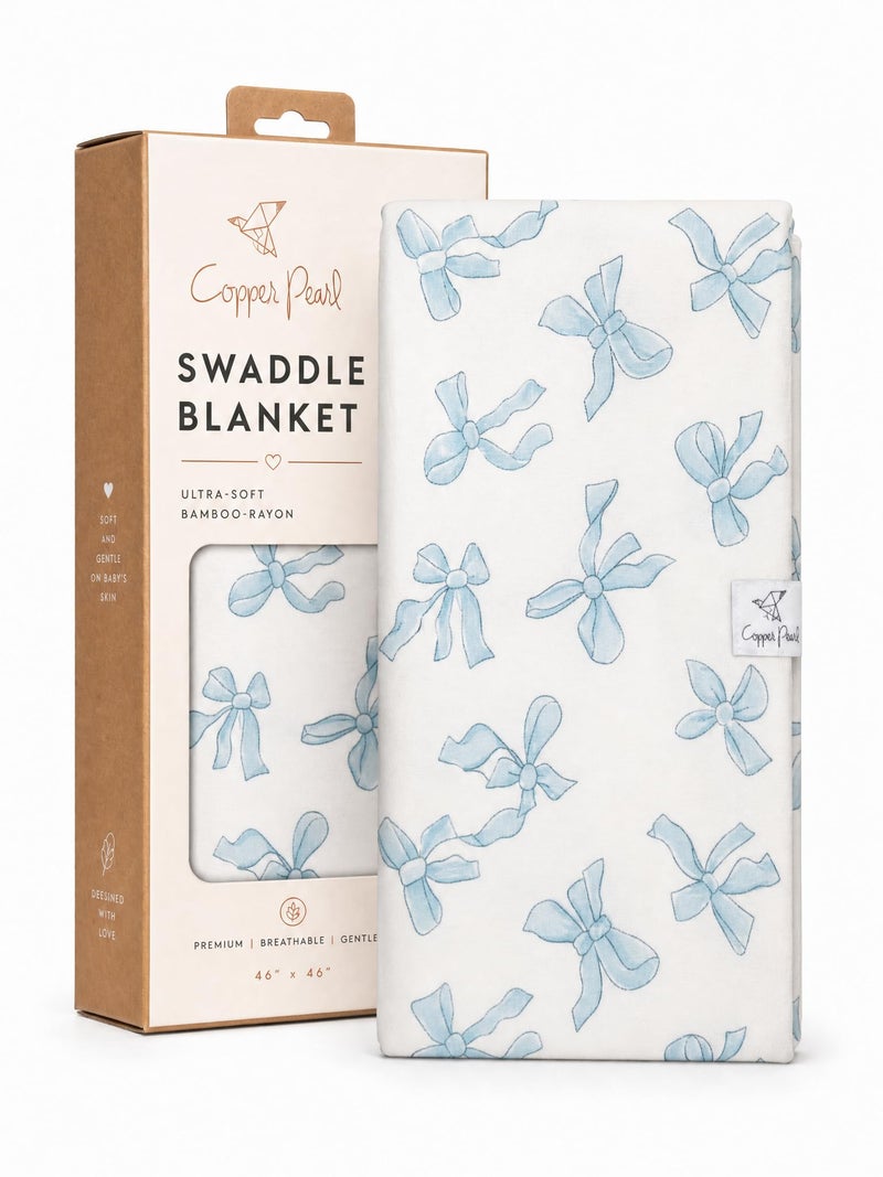 Copper Pearl Swaddle Blankets for Newborns Soft Stretchy Receiving Blankets for Boys and Girls Large 46 x 46 Inch Baby Blankets Lightweight and Breathable Swaddles Daphne - Image 2