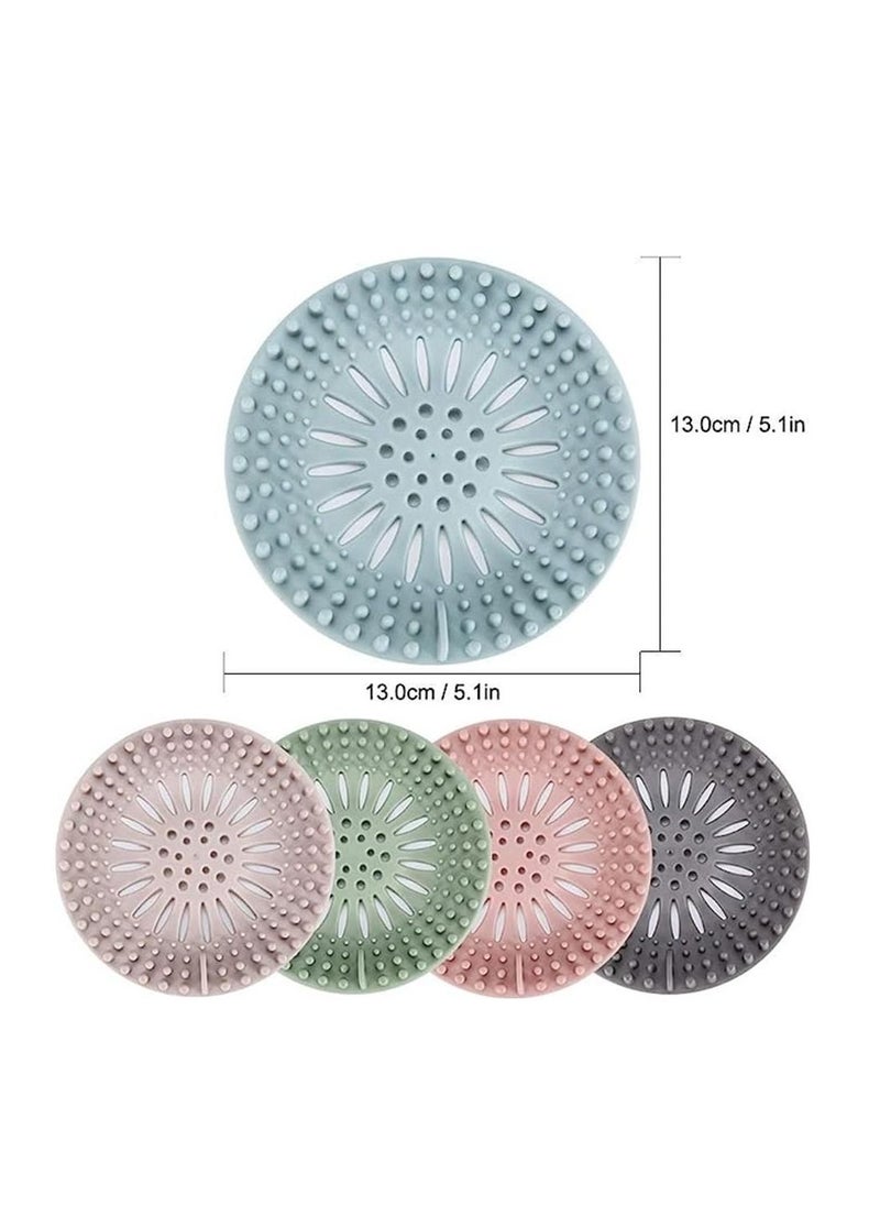 Generic Hair Catcher Durable Silicone Hair Stopper Shower Drain Covers Easy to Install and Clean Suit for Bathroom Bathtub and Kitchen 5 Pack  - Image 2