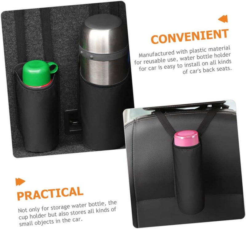 FAVOMOTO Cup Holder for Car Auto Water Bottle Storage Bag and Firm Fit for Various Drink Compact Organizer for Car Interior Easy to Install Space-Saving Design - Image 3