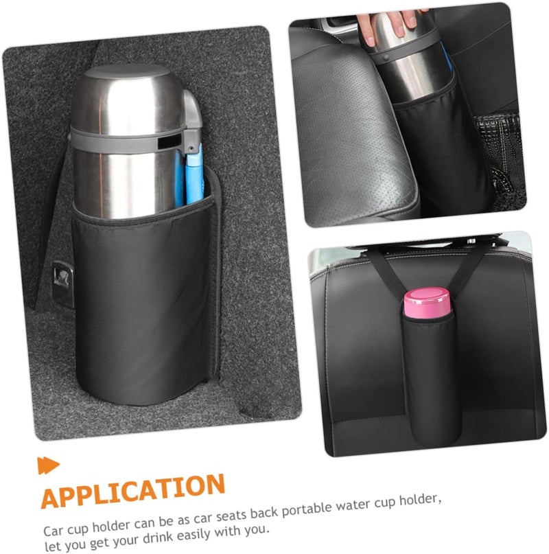 FAVOMOTO Cup Holder for Car Auto Water Bottle Storage Bag and Firm Fit for Various Drink Compact Organizer for Car Interior Easy to Install Space-Saving Design - Image 5