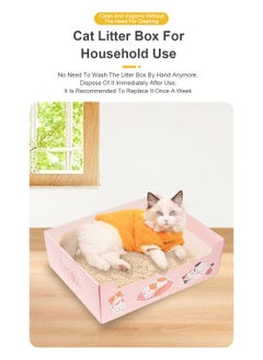 Disposable Portable Cat Litter Pan Traveling Folding Large Capacity Litter Pan Thickened Household Cat Products Foldable Cardboard Paper Kitty Tray Cat Litter Box Indoor Outdoor - pzsku/Z149B0CCD05990D9B3A7EZ/45/_/1706254327/3102a79d-b7f8-475c-95b4-f95ca13d110e