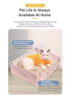 Disposable Portable Cat Litter Pan Traveling Folding Large Capacity Litter Pan Thickened Household Cat Products Foldable Cardboard Paper Kitty Tray Cat Litter Box Indoor Outdoor - pzsku/Z149B0CCD05990D9B3A7EZ/45/_/1706254331/b08de157-959b-4c43-a668-bddb249d9c69