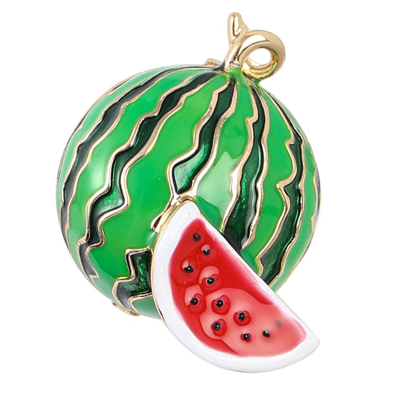 Fruits Enamel Brooches Pins Watermelon Safety Pins Cute Fruits Lapel Pins Badges For Girls Women Clothing Backpacks Jackets Hats - Image 4