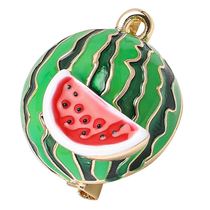 Fruits Enamel Brooches Pins Watermelon Safety Pins Cute Fruits Lapel Pins Badges For Girls Women Clothing Backpacks Jackets Hats - Image 5