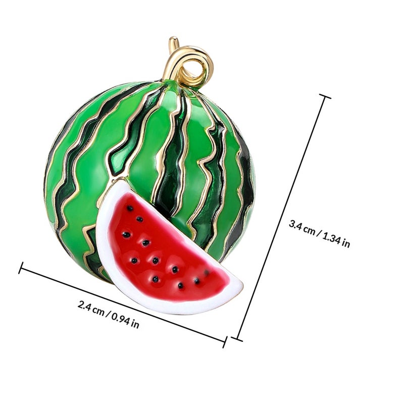 Fruits Enamel Brooches Pins Watermelon Safety Pins Cute Fruits Lapel Pins Badges For Girls Women Clothing Backpacks Jackets Hats - Image 2
