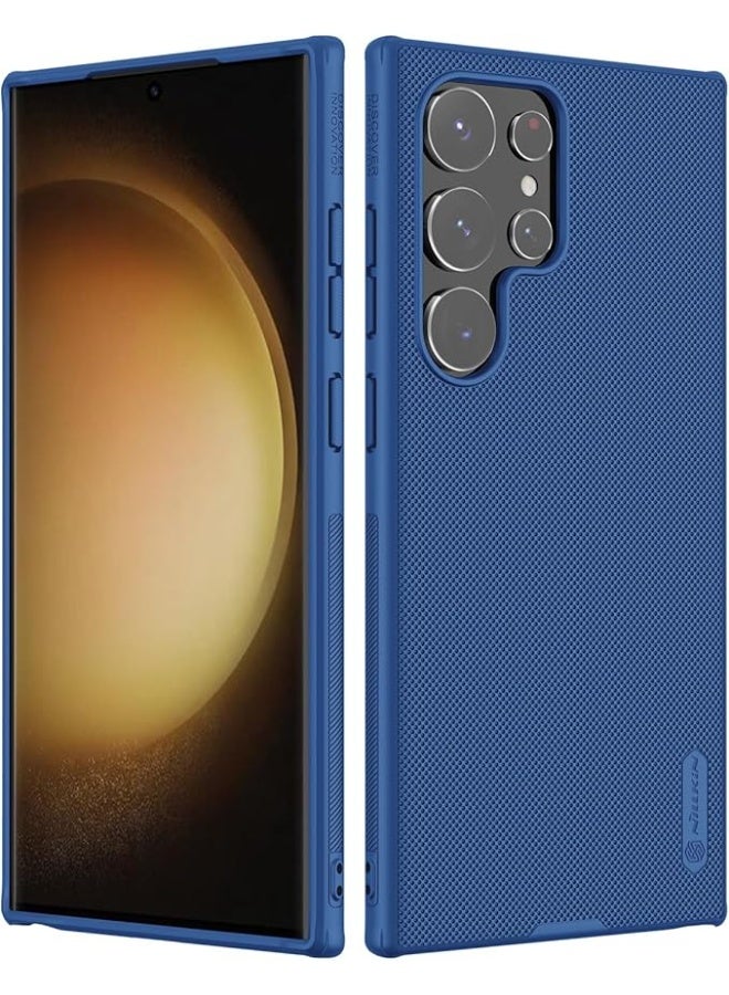 Nillkin Super Frosted Shield Pro Series Cover Case Designed For Samsung Galaxy S23 Ultra - Blue - Image 5