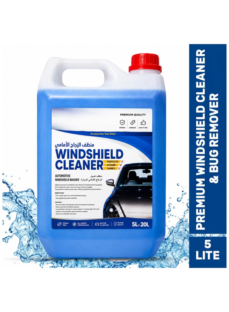 Caraxa Windshield Washer Fluid For Cars –Ready-to-Use Bug Remover Streak-Free Glass Cleaner - Image 3