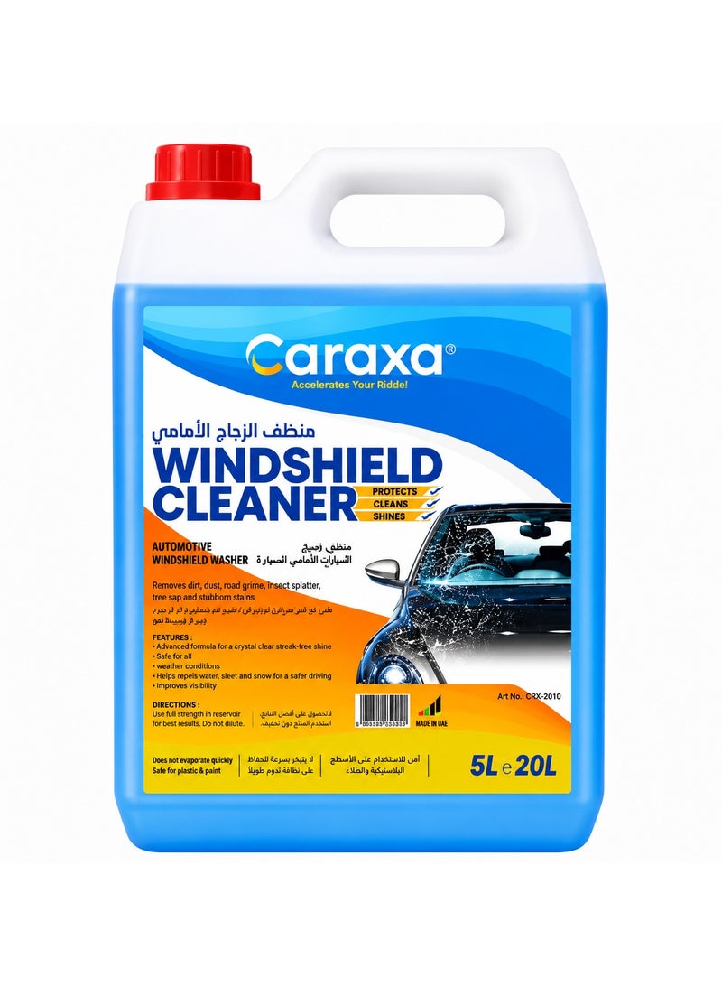 Caraxa Windshield Washer Fluid For Cars –Ready-to-Use Bug Remover Streak-Free Glass Cleaner - Image 1