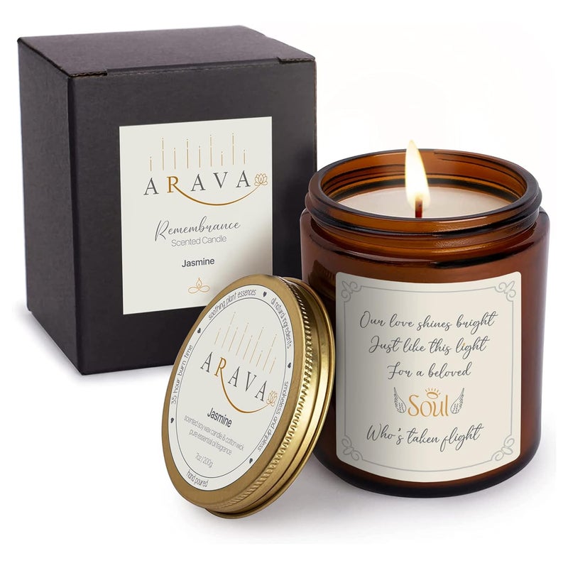 ARAVA ARAVA in Loving Memory Candle A Touching Sympathy Gift Sympathy Gifts for Loss of Loved One Memorial Candle Bereavement Gift Loss of Loved One Sympathy Gifts