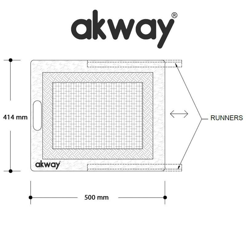 Akway سلة أكوا المنسوجة للمطبخ المودولاري | سلة مستطيلة قابلة للسحب للبصل والبطاطس (16.5 عرض × 20 طول × 8 ارتفاع، بيج)(خشب الزان) - Image 2