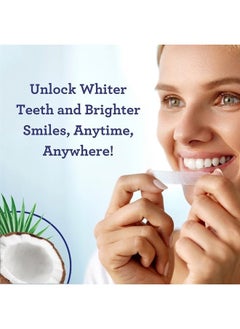 GuruNanda Whitening Strips with Natural Coconut Oil for Sensitive Teeth, 14 Strips  - Image 3