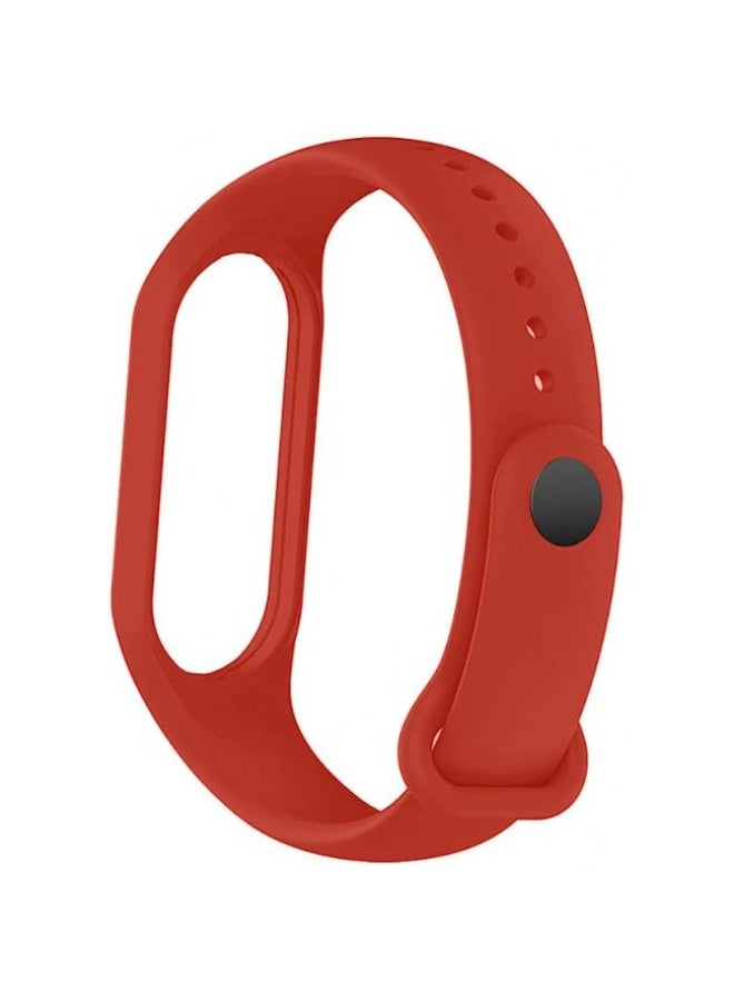 [for Xiaomi Mi Band 7] Strap Wristbands Colorful Bracelet for Women Men Silicone Replacement Bands - Red