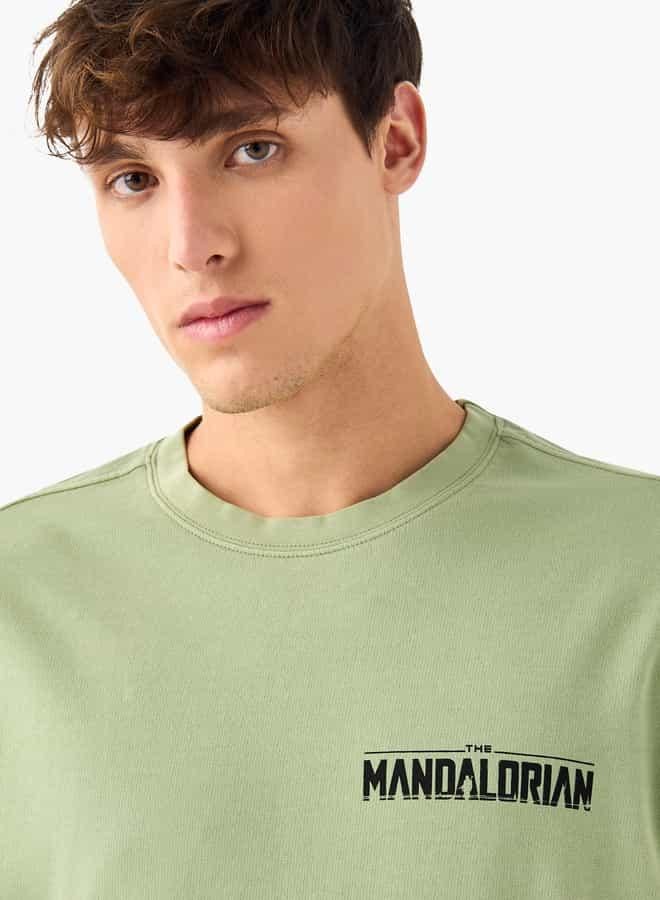 SP Characters The Mandalorian Print T-shirt with Short Sleeves and Crew Neck - Image 4