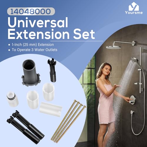 Yoursme 14048000 Universal Extension Set 1 25mm Fit for Grohe Grohtherm SmartControl Trims To Operate 3 Water Outlets - Image 3