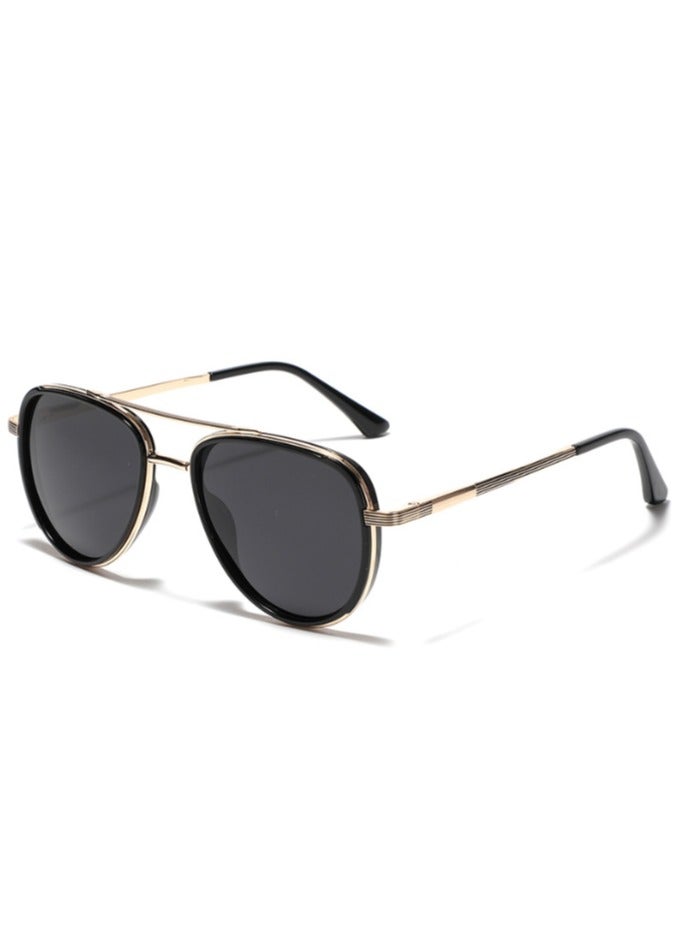 Polarized Sunglasses - UV400 Protection Retro Mirrored Shades with Acetate Frame - Image 1