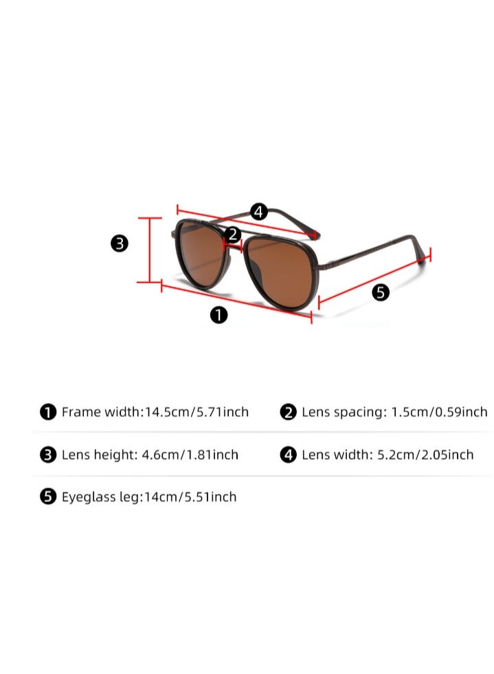 Polarized Sunglasses - UV400 Protection Retro Mirrored Shades with Acetate Frame - Image 2
