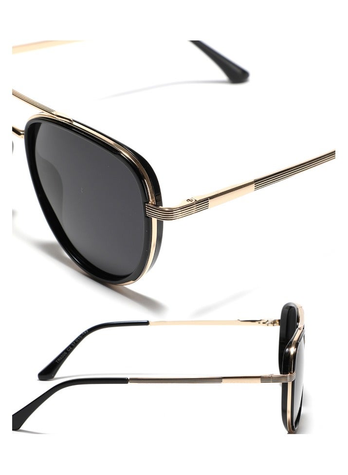 Polarized Sunglasses - UV400 Protection Retro Mirrored Shades with Acetate Frame - Image 3