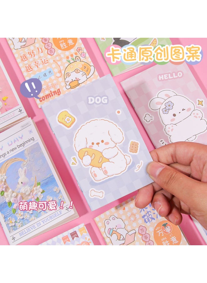 HELPS Creative Mini Cartoon Notebook Rewards Students Horizontal Line Plan This High-value Portable Cute Pocket - Image 2