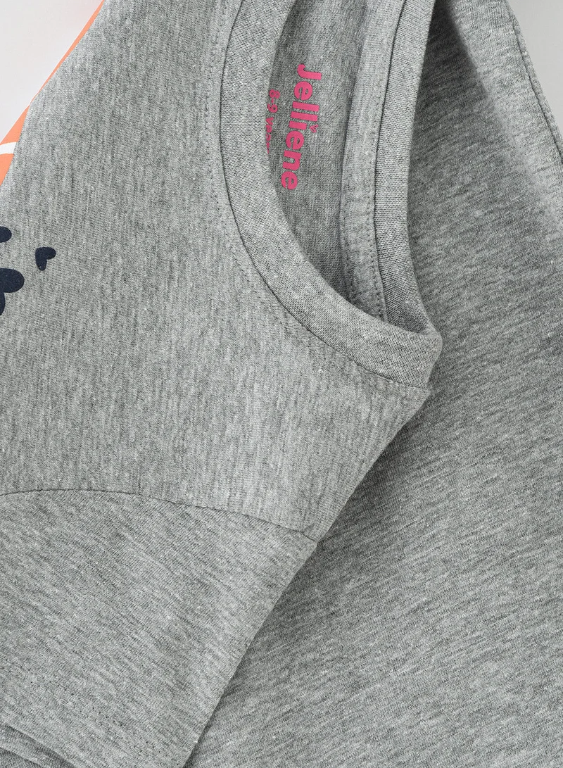 Jelliene Basic round neck graphic t-shirt