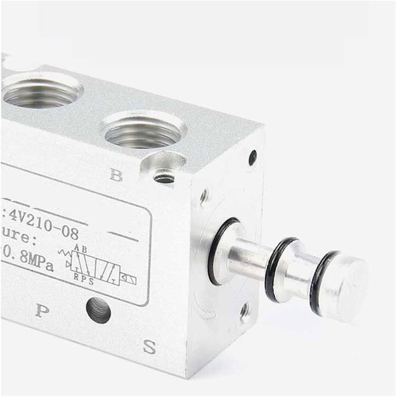 Youngran 2 Position 5 Way Pneumatic Solenoid Valve 4v210-08Single Coil 12V 24V 110V 220V Pneumatic Control Valve with Pneumatic Connector Leisurely - Image 5