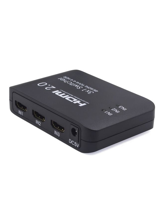 NIBEMINENT 3-Port HDMI 2.0 Splitter Black - Image 2