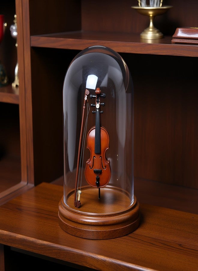 Tnyvm Miniature Violin, Tiny Violin Mini Musical Instrument, Miniature Model Dollhouse, Furniture Crafts Ornament for Dollhouse Fairy Garden Decoration - Image 5