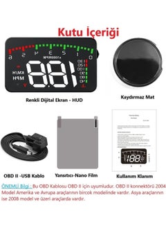 Duhaline Compatible For Hyundai Era-Getz Car External Digital Temperature-Speed-Revolution-Voltage Display Hub Obd  - Image 3