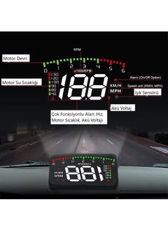 Duhaline Compatible For Hyundai Era-Getz Car External Digital Temperature-Speed-Revolution-Voltage Display Hub Obd  - Image 2