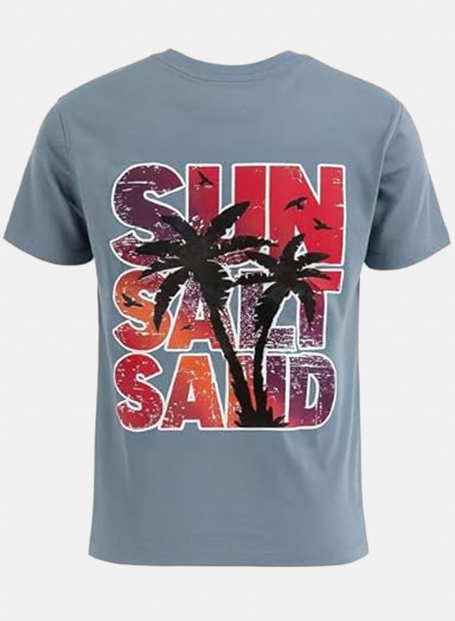 فايبز تيشيرت بطبعه summer vibes للأولاد - Image 3