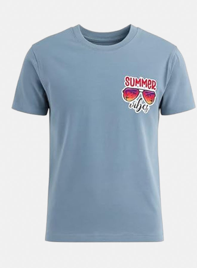 فايبز تيشيرت بطبعه summer vibes للأولاد - Image 2