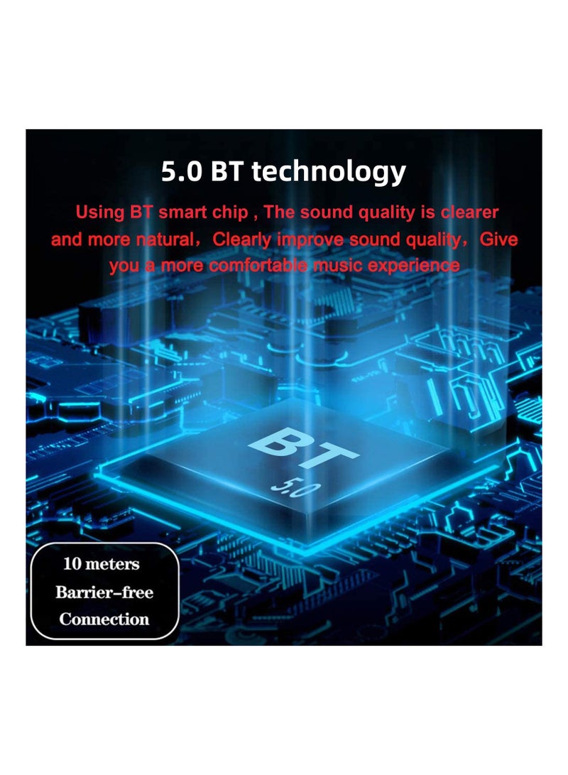 Wireless HiFi Speaker Computer Game Subwoofer Bluetooth Speaker 3600mAh Sound Bar Stereo Music Player Clock 3D Stereo Bass Surround Sound Box 3.5mm Audio Input for PC Laptop - Image 5