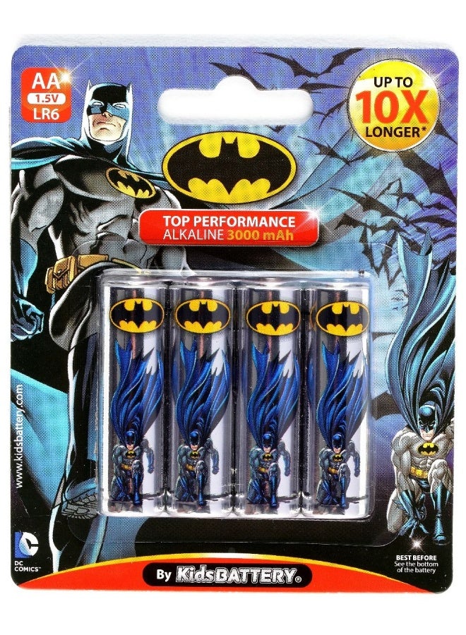 4 x AA/LR6 Alkaline Batman