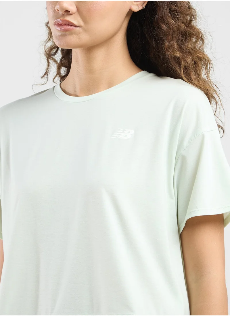 New Balance  Drapey Oversized T-Shirt for Women | Best Price UAE