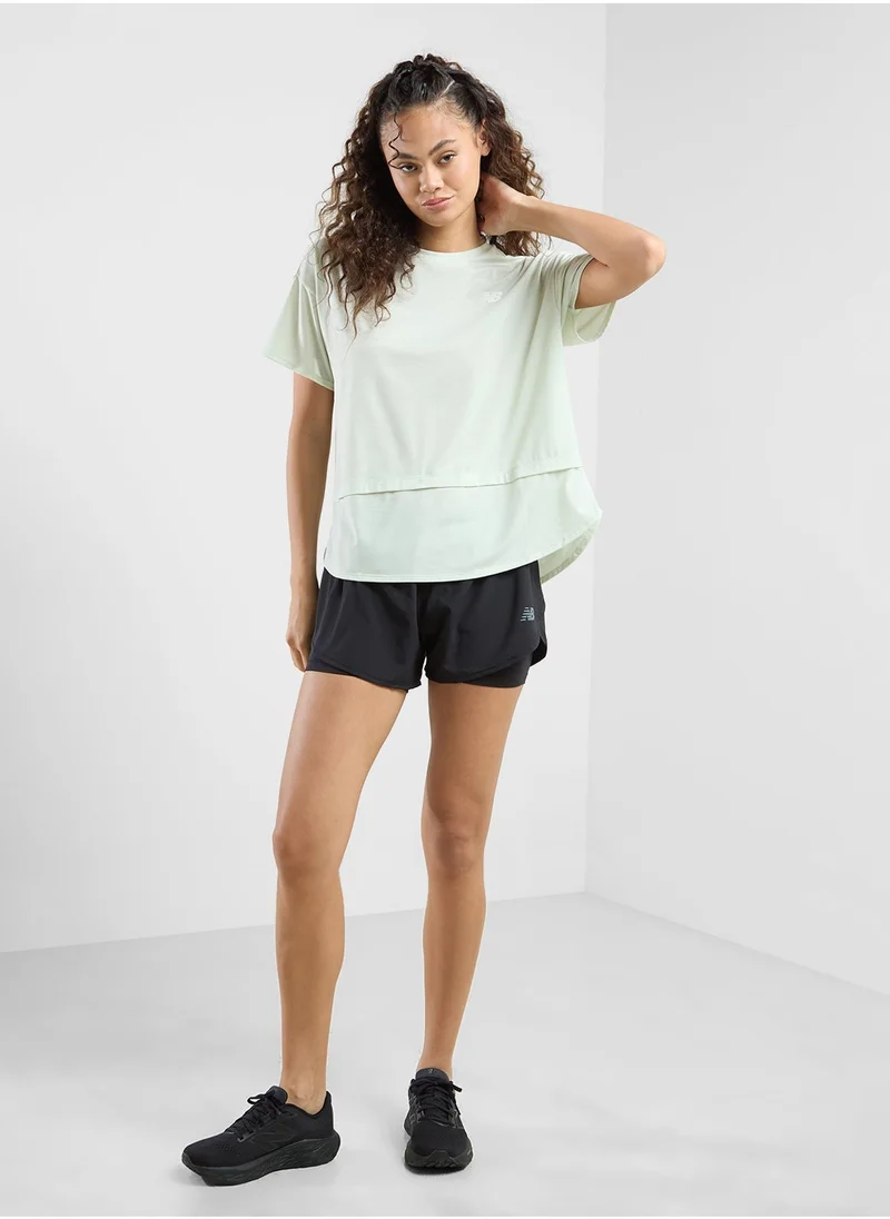 New Balance  Drapey Oversized T-Shirt for Women | Best Price UAE