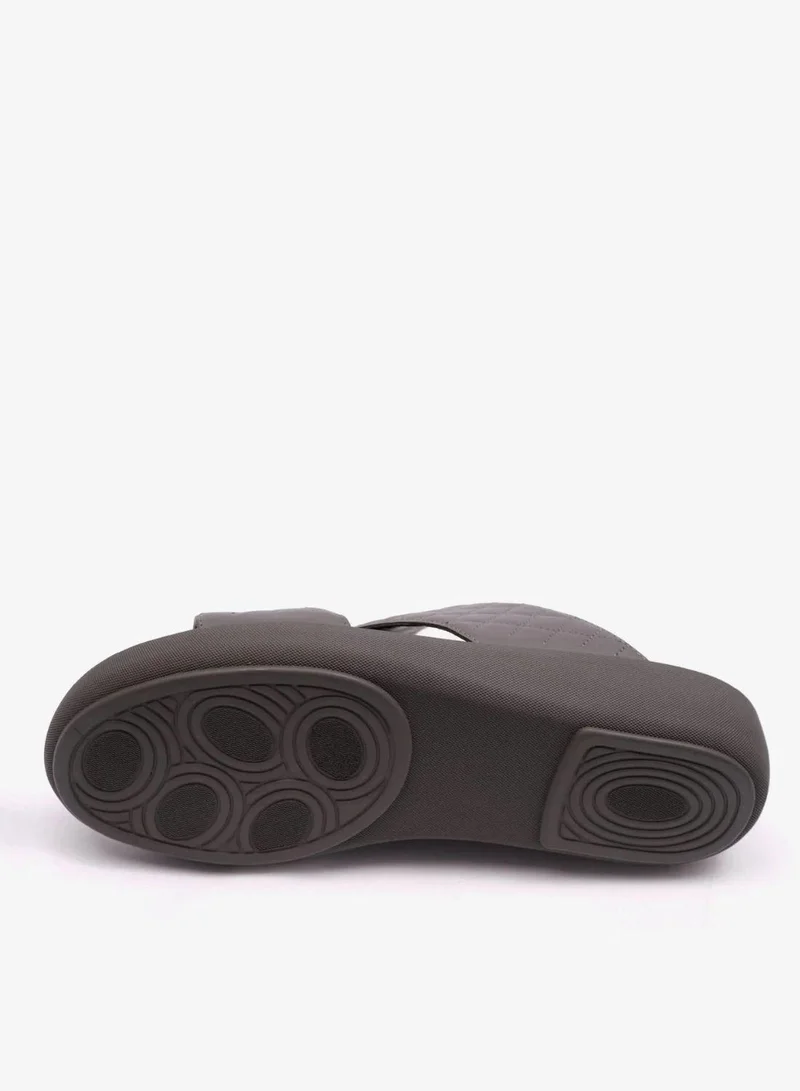 UOMO Cavalier  UOMO CAVALIER MENS ARABIC QUILTING PATTERN SANDALS GREY for Men | Best Price UAE