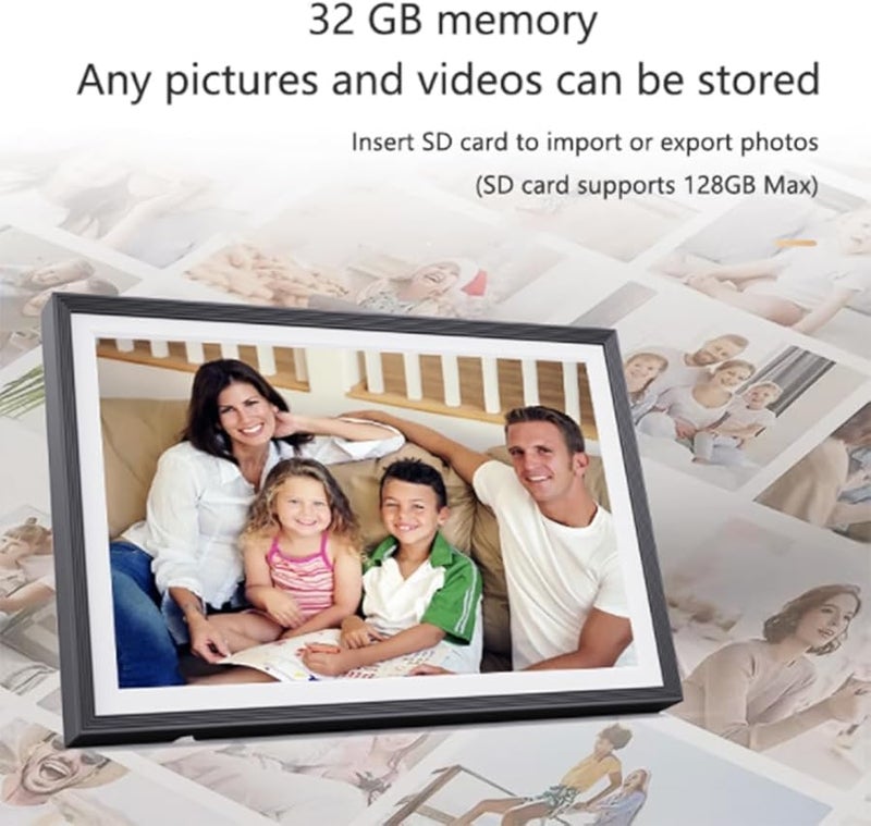 10.1 Inch Digital Photo Frame IPS HD Screen 1280x800 with Clock and Calendar Desktop Display - Image 4