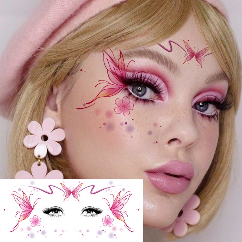ملصقات وشم فراشة مؤقتة - Image 4