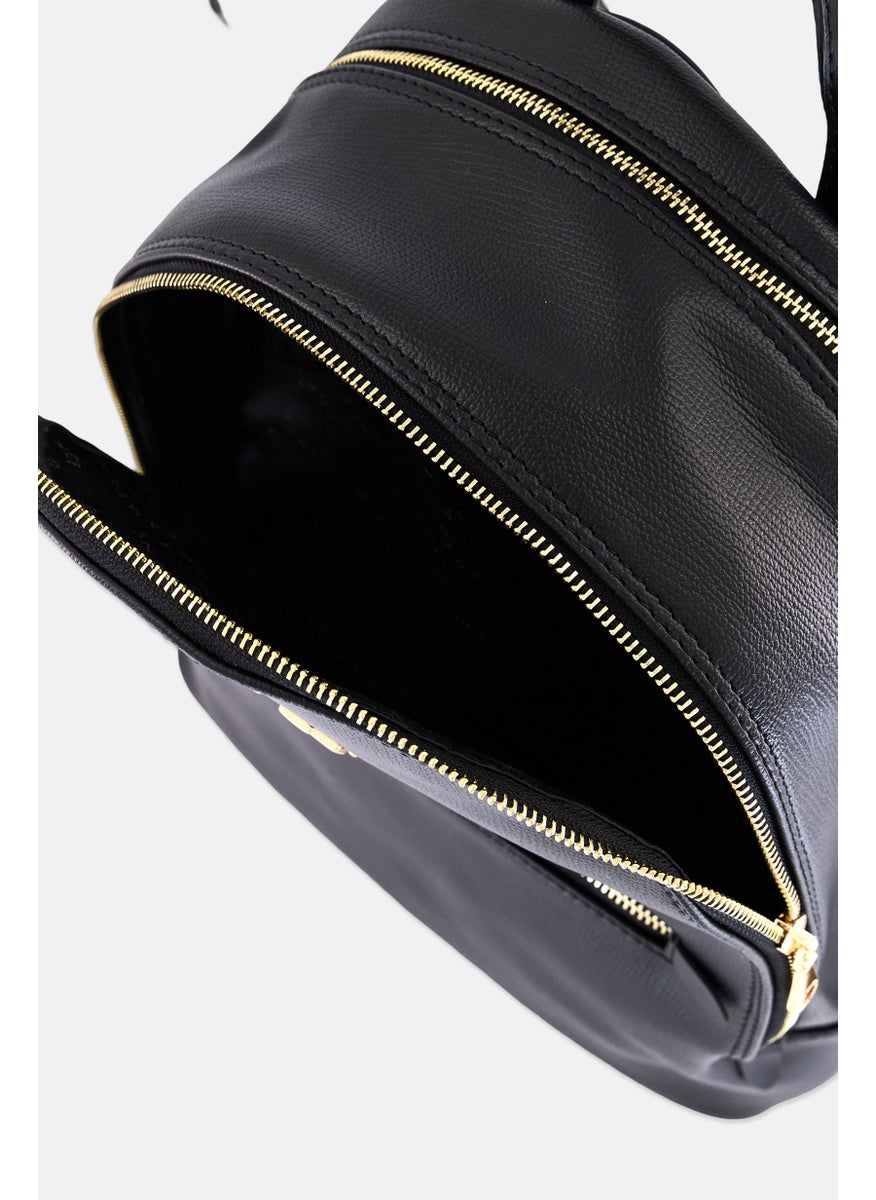 VINCE CAMUTO Women Brand Logo Backpack, Black  - Image 3