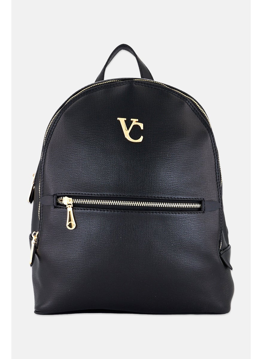 VINCE CAMUTO Women Brand Logo Backpack, Black  - Image 1