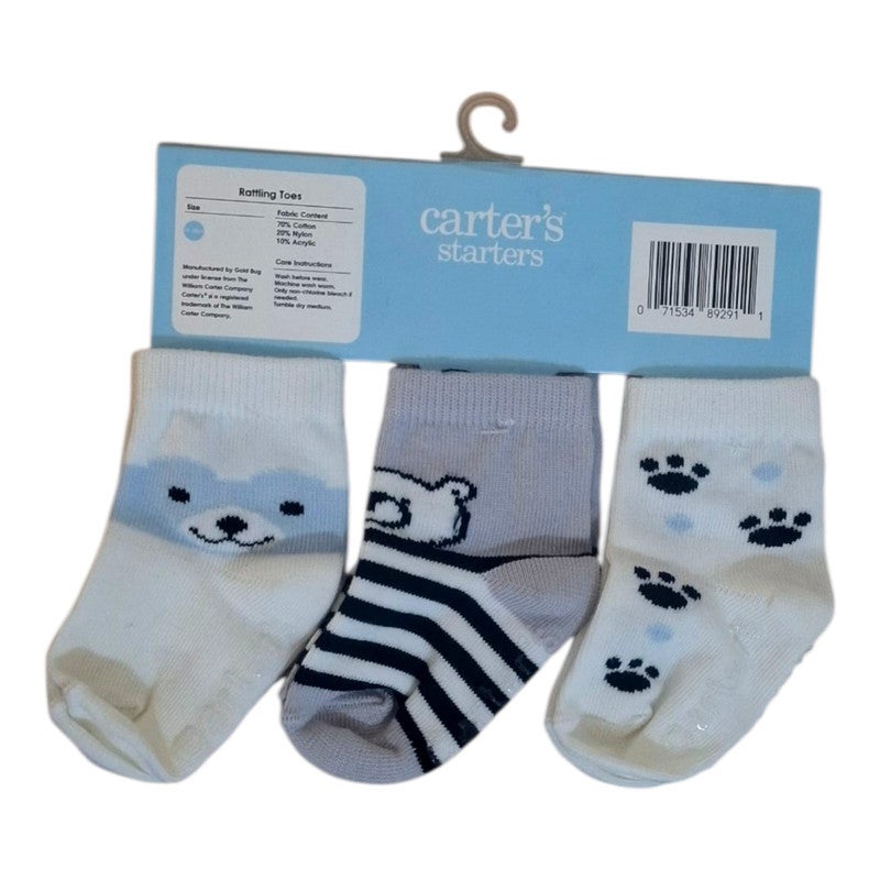 Non-slip children's socks for boys and girls, a set of socks for children aged 3 to 12 months (set of 3 pairs), available in white, gray, red, pink, black, and olive green. m1007