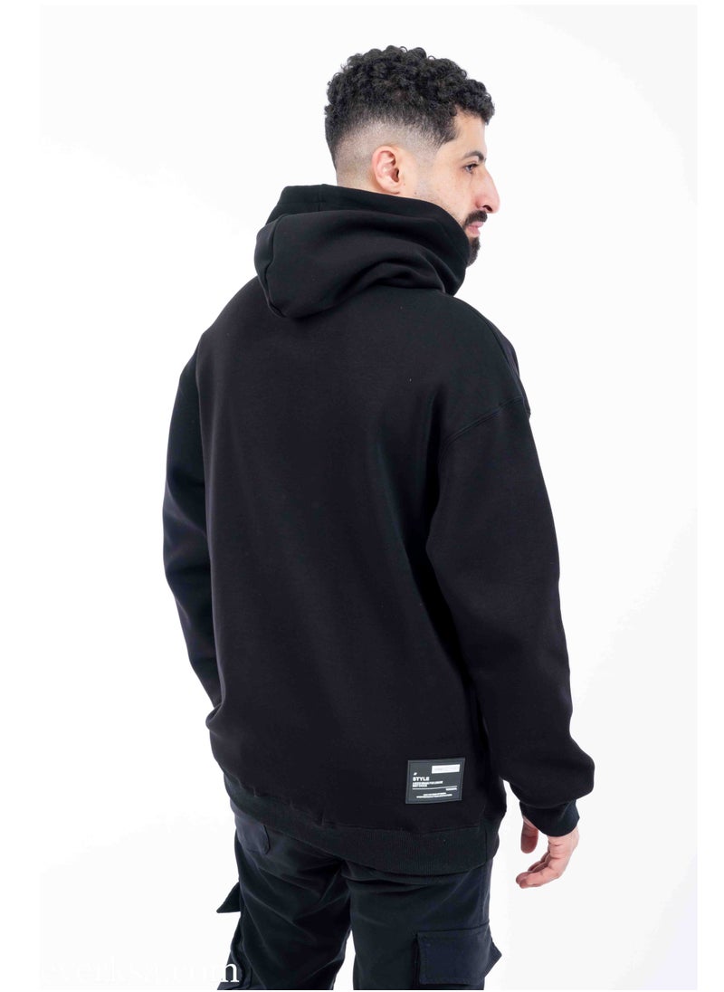 Everest Unisex Oversized Black Hoodie  - Image 2