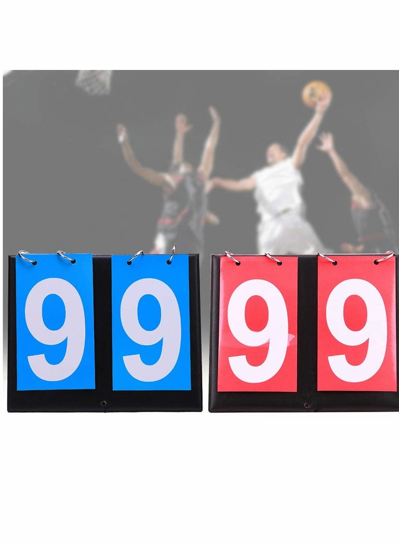 Digital Scoreboard for Sports, 2 Digit Display, Flip Number Design, Perfect for Table Tennis and Basketball Games