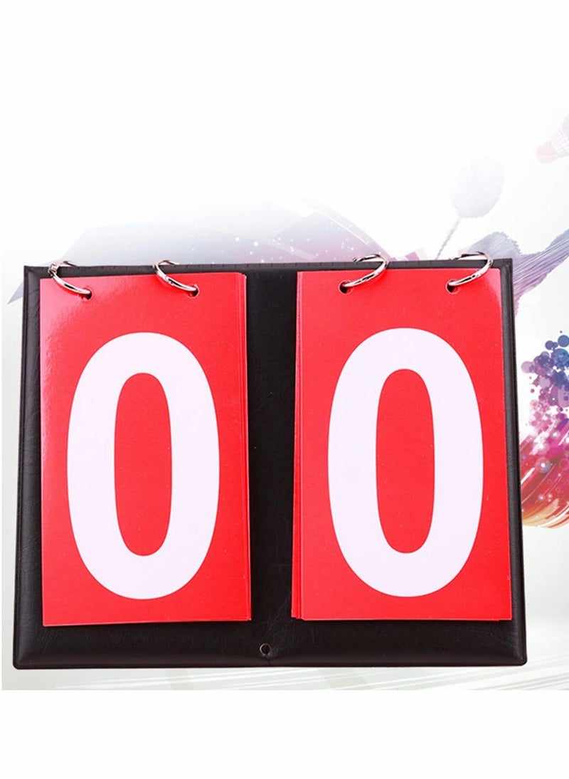 Digital Scoreboard for Sports, 2 Digit Display, Flip Number Design, Perfect for Table Tennis and Basketball Games