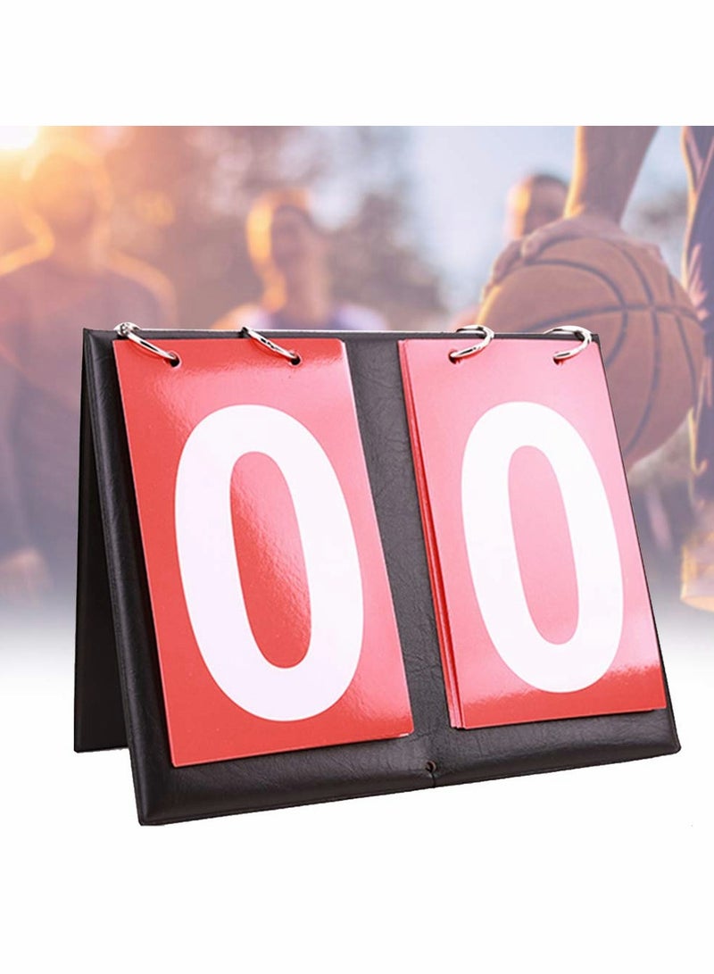 Digital Scoreboard for Sports, 2 Digit Display, Flip Number Design, Perfect for Table Tennis and Basketball Games