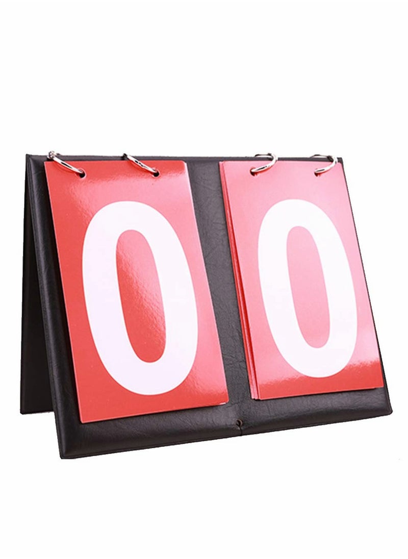 Digital Scoreboard for Sports, 2 Digit Display, Flip Number Design, Perfect for Table Tennis and Basketball Games