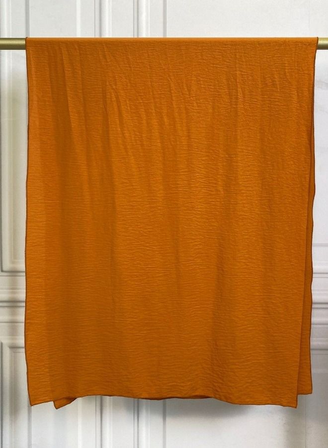 إسكدنيا Muslim Headscarf Solid Color Long Scarf Wrap Scarves For Women Orange