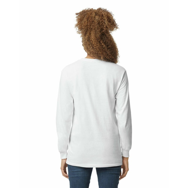 Gildan Men's Ultra Cotton Long Sleeve T-Shirt, Style G2400, Multipack, White (2-Pack), 4X-Large - Image 3