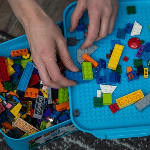 Brick Loot 1,000 Bricks Plus 70 Building Blocks Bulk Set – 1,070 Pieces with Deluxe Storage Box, Lego-Compatible Mixed Colors Classic Bricks, Creative STEM Construction Toys for Kids & Adults - Image 5