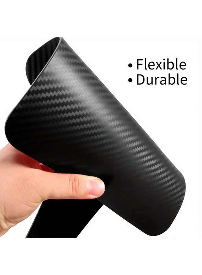 4pcs Black Carbon Fiber Mud Flaps for Small Cars Durable Wear Resistant Mud Guards - Image 3